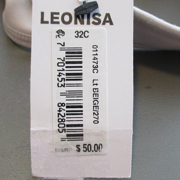 Leonisa Women's Back Support Posture Corrector Wireless Bra, Light Beige, 32C - Picture 7 of 7